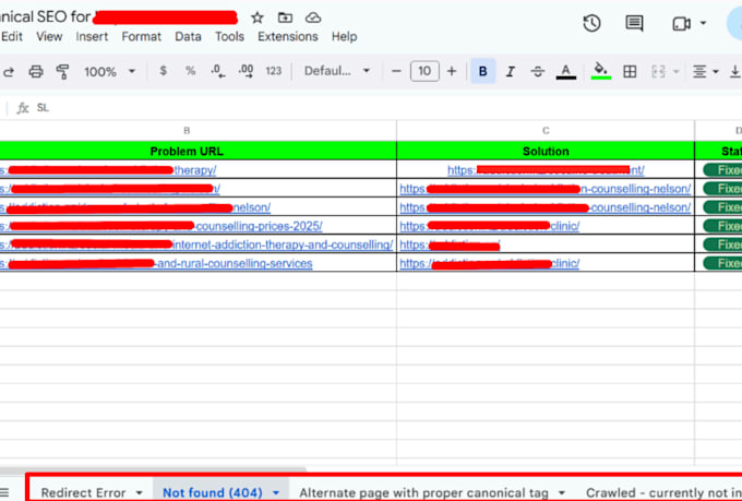 fix google search console errors, indexing issues, and technical SEO